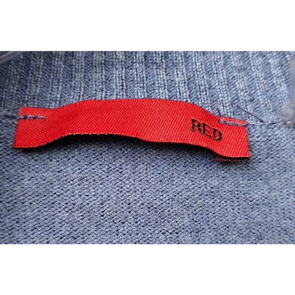 RED label brand Open Lightweight Rayon blend Cardigan Cornflower Blue Size L - Picture 2 of 9